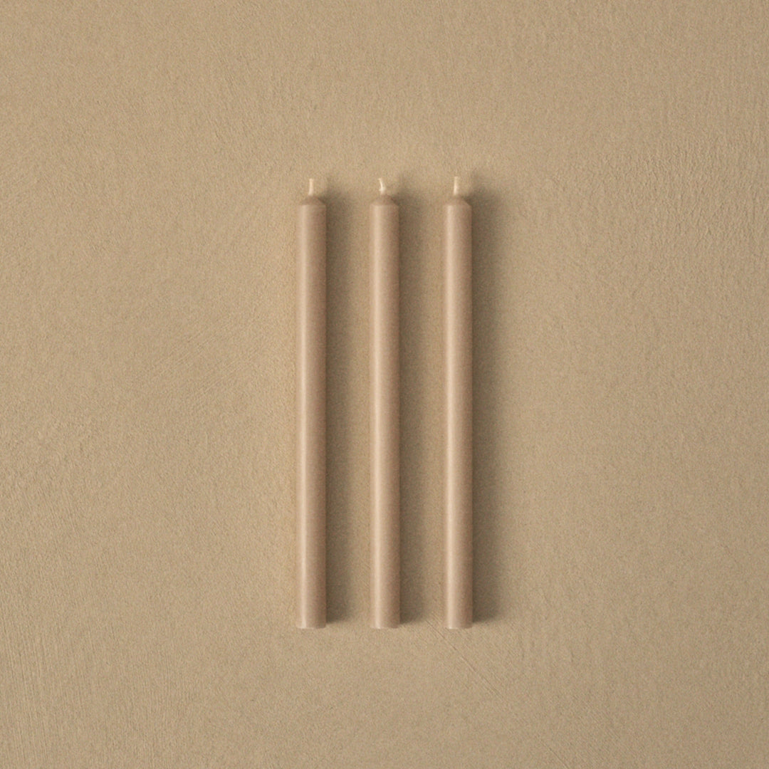 STOFF Nagel Candle, Beige, Set of 12 - Batten Home