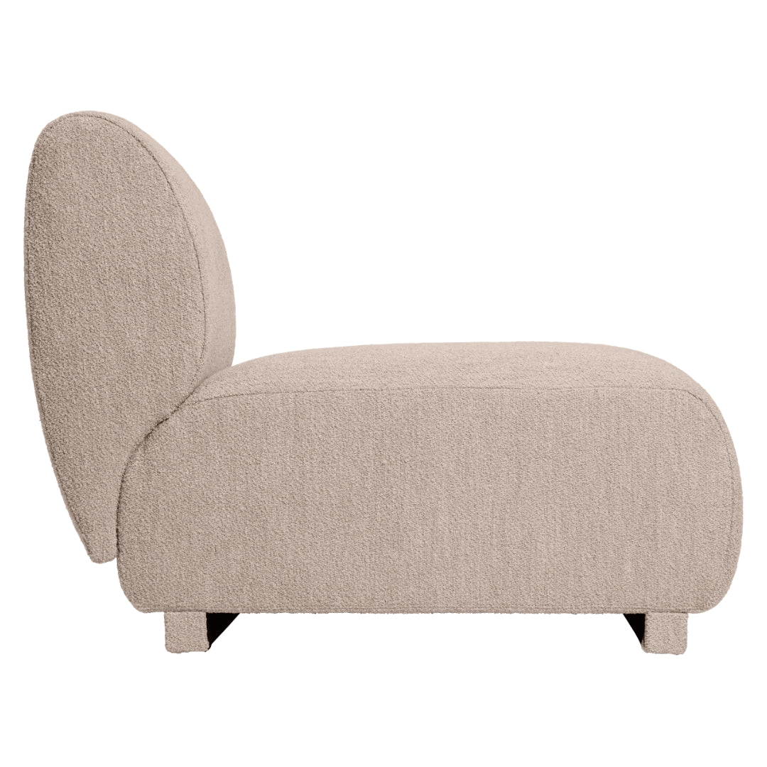 Rico Modular Sofa - Open End Right - Soft Bouclé - Natural