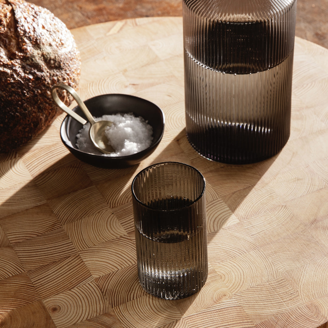 Ripple Verrines Glass Set Smoke Grey