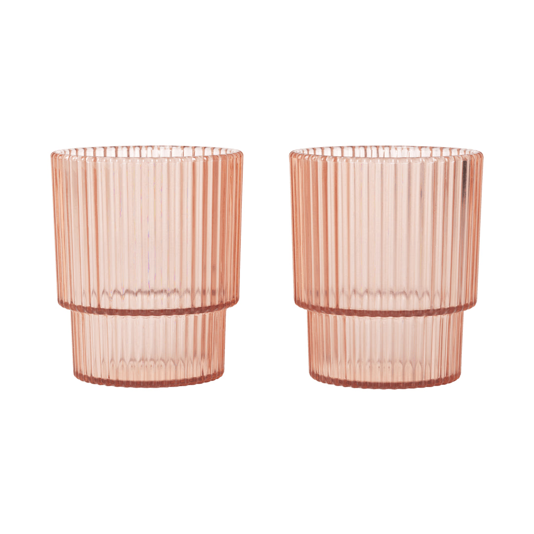 Ferm Living Ripple Kids Cups - Set of 2 - Blush - Batten Home