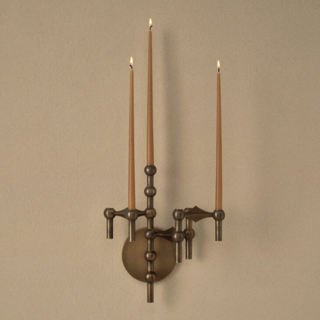 STOFF Nagel Taper Candle by Ester & Erik, Amber, Set of 6