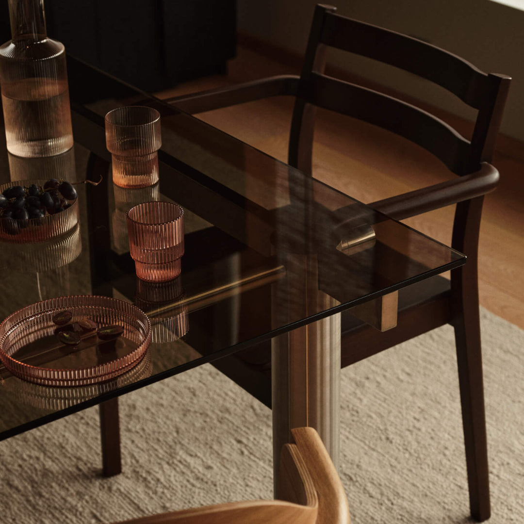 Atura Dining Table - Tinted Glass