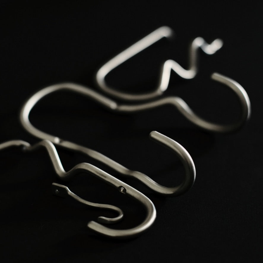 Ferm Living Curvature Hook - Stainless Steel - Batten Home