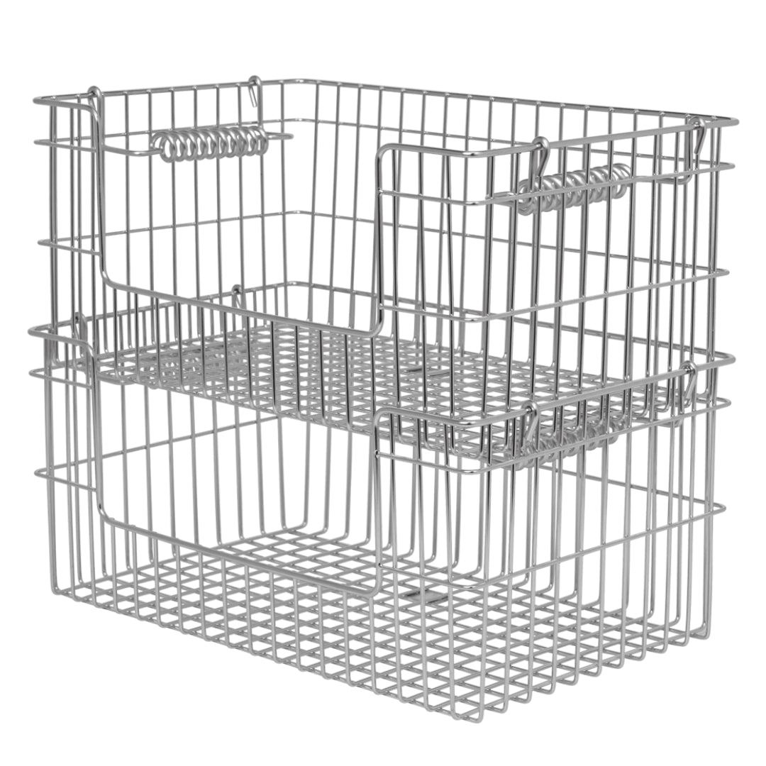 Ferm Living Cala Open Stackable Basket - Set of 2 - Batten Home