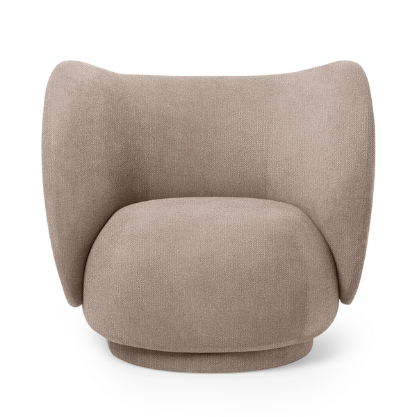 Rico Lounge Chair - Bouclé Sand
