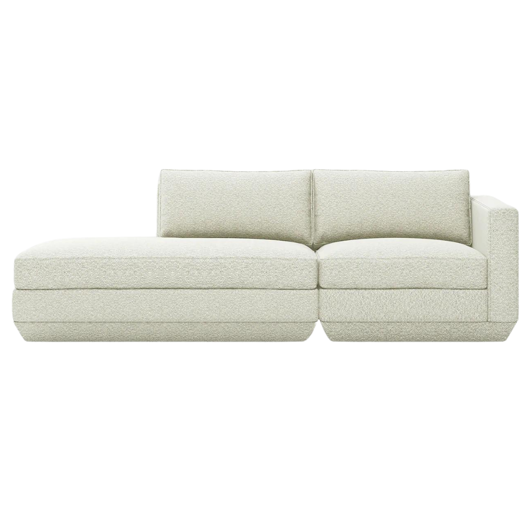 Podium Modular 2-Pc Lounge Sofa Copenhagen Fossil LF - Gus Modern at Batten Home