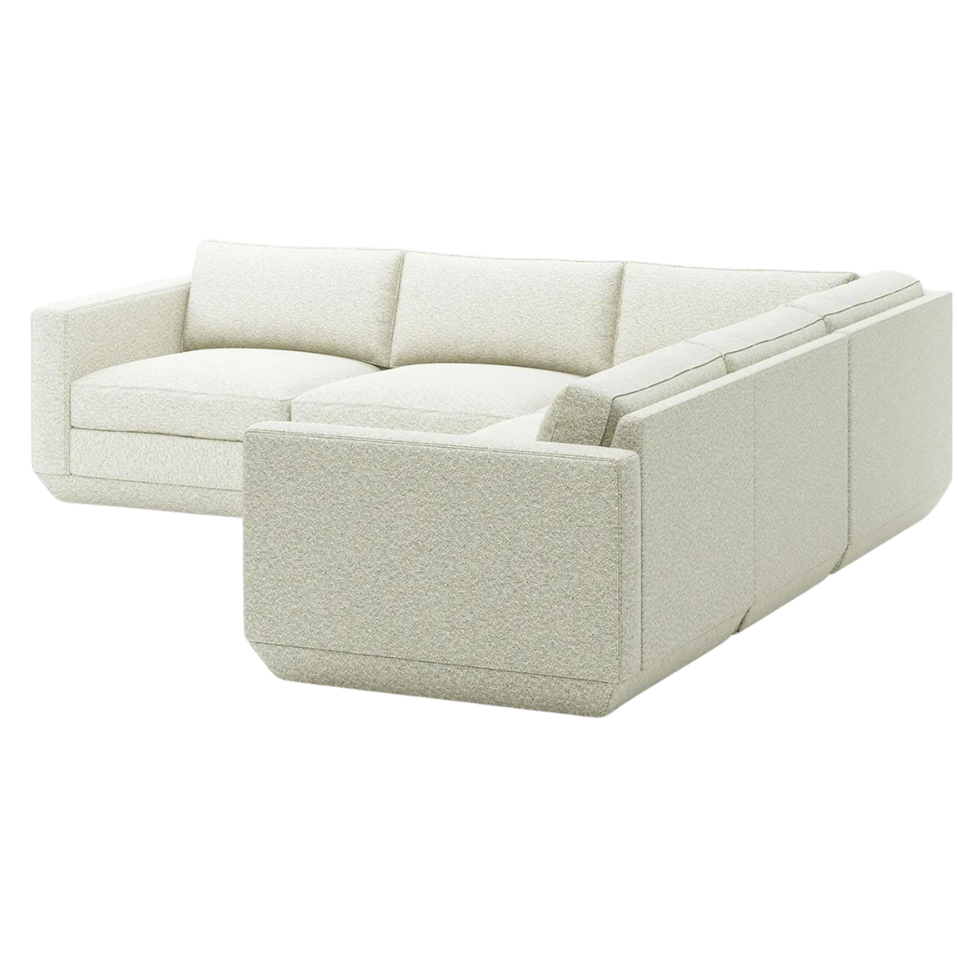 Podium Modular 5-Pc Corner Sectional Copenhagen Fossil - Gus Modern at Batten Home