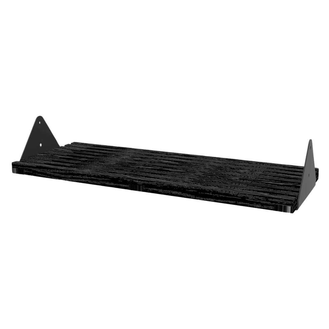 Branch Modular Slatted Shelf Black Ash/Black Brackets - Gus Modern at Batten Home