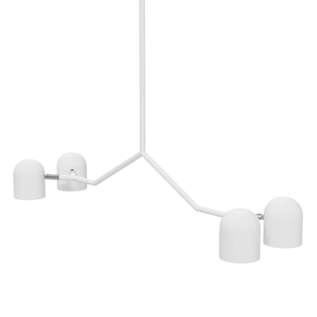 Tandem 4-Head Pendant Lamp White - Gus Modern at Batten Home