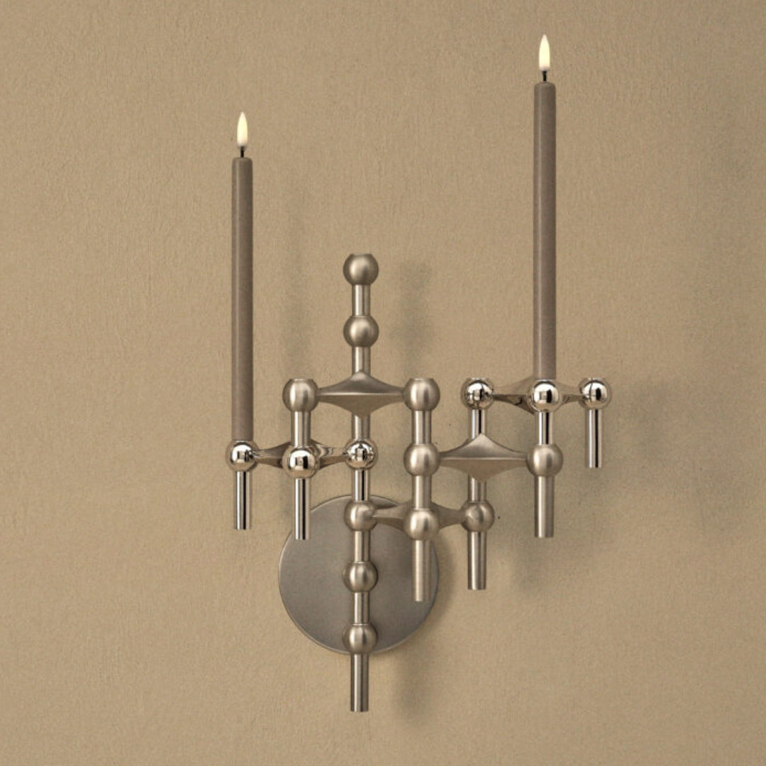 STOFF Nagel Wall Hanger, Brushed Chrome - Batten Home