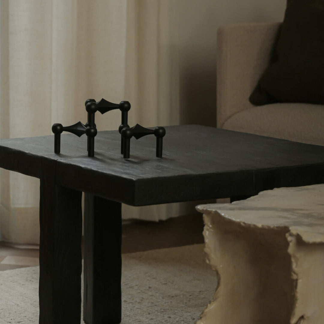 STOFF Nagel Candle Holder, Black