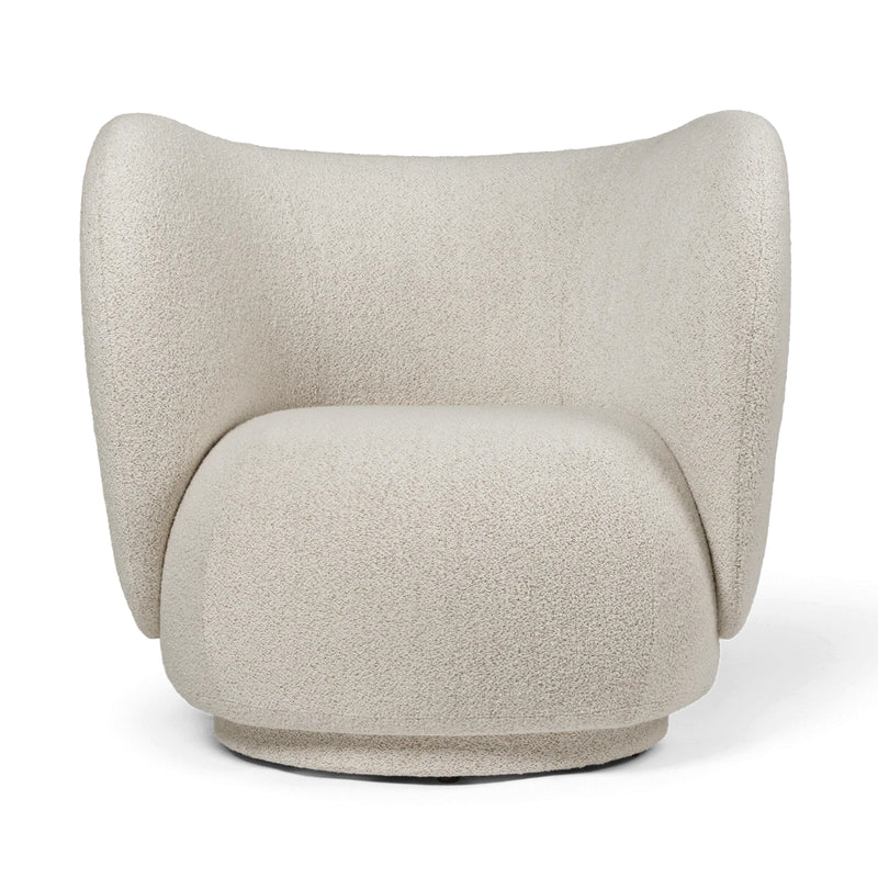 Rico Lounge Chair - Soft Bouclé - Off-White Melange