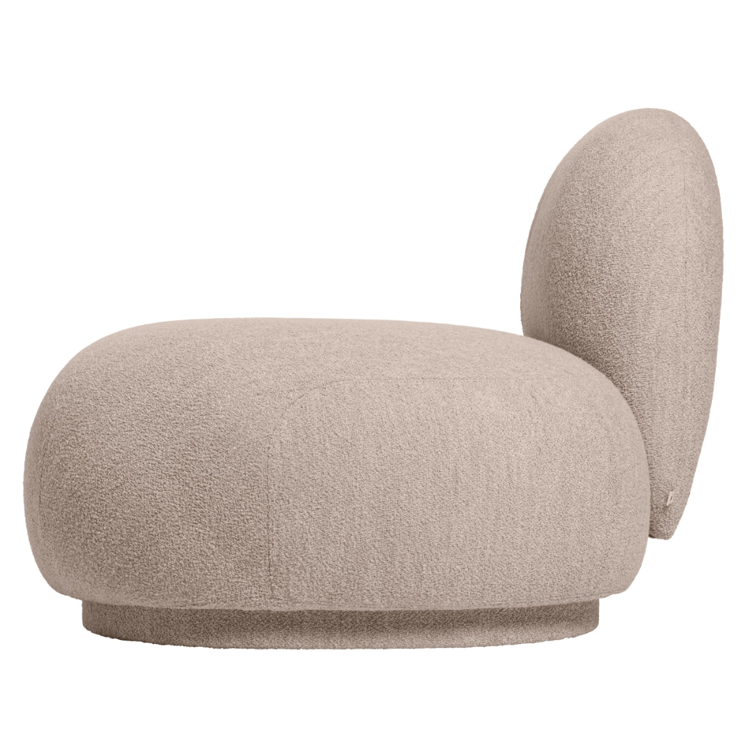 Rico Modular Sofa - Open End Right - Soft Bouclé - Natural