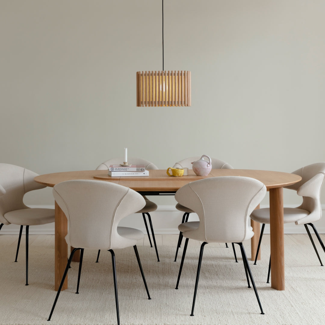 UMAGE Comfort Circle Extendable Dining Table Batten Home