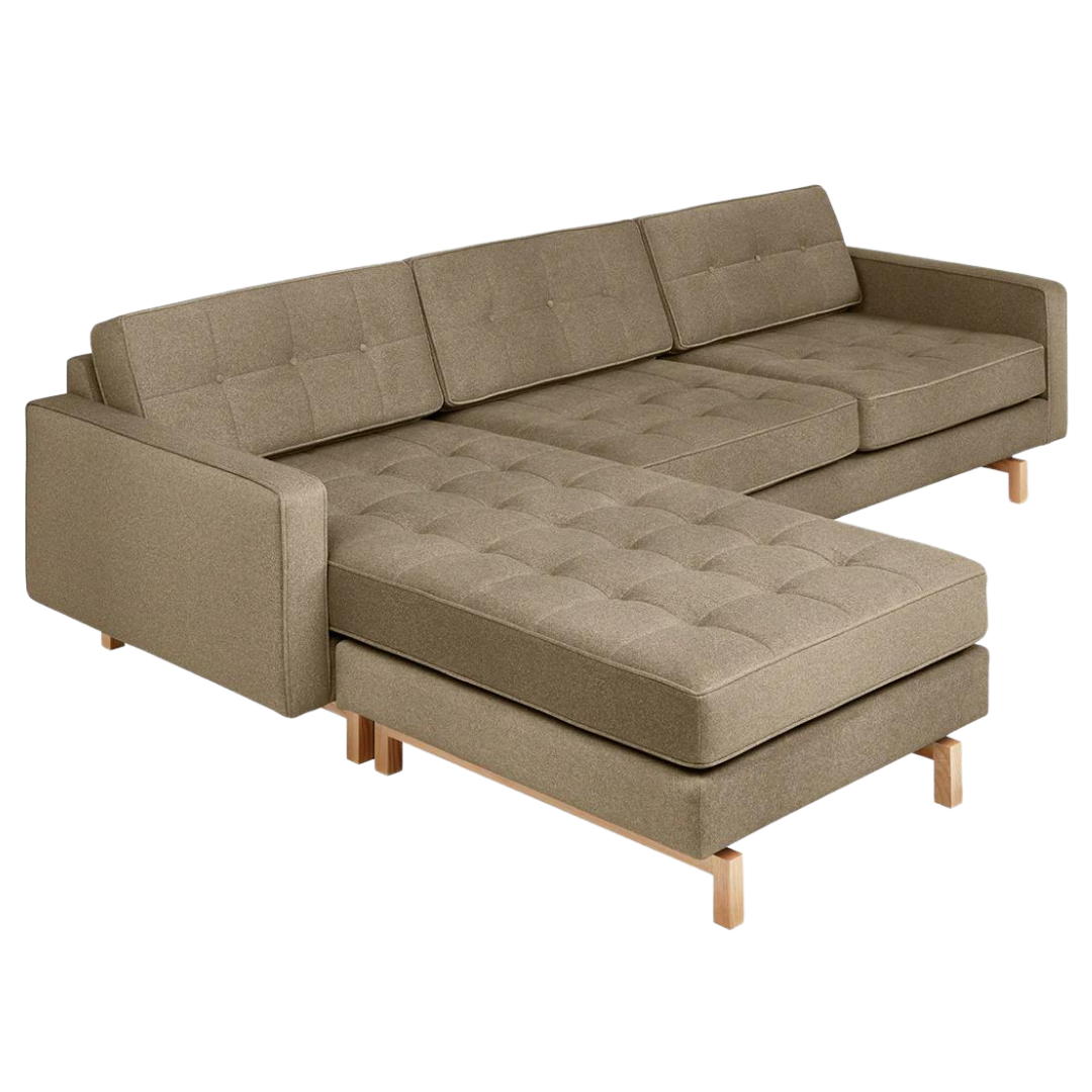 Jane 2 Bi-Sectional Merino Mocha Natural Ash - Gus Modern at Batten Home