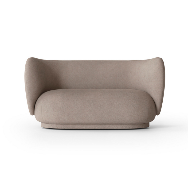 Rico 2-Seater Sofa - Brushed Warm Grey