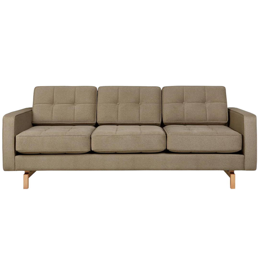 Jane 2 Sofa Merino Mocha Natural Ash - Gus Modern at Batten Home