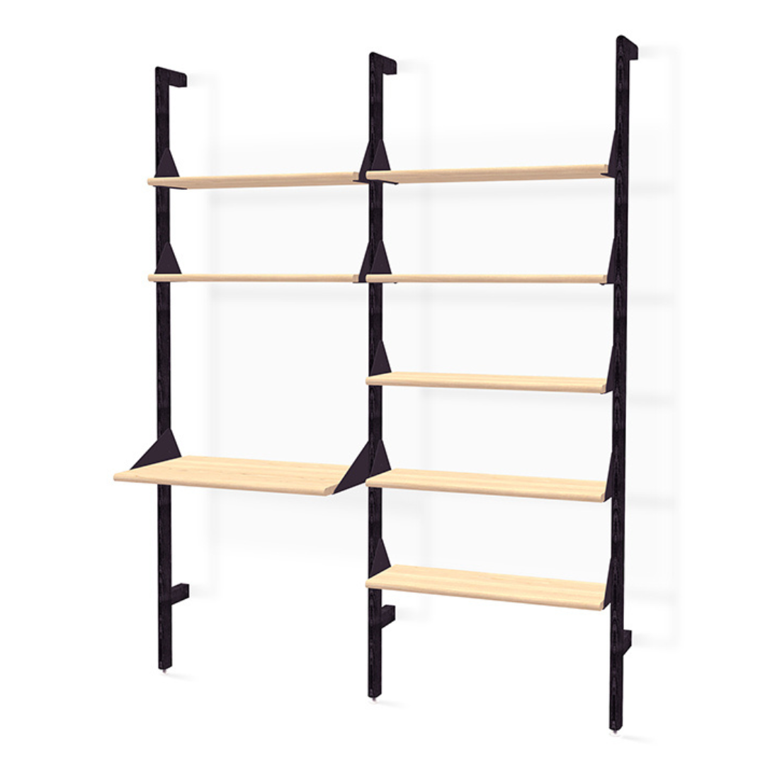 Branch-2 Shelving Unit with Desk