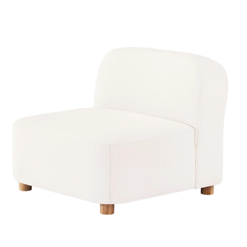Circuit Modular Armless Chair Merino Cream - Gus Modern at Batten Home