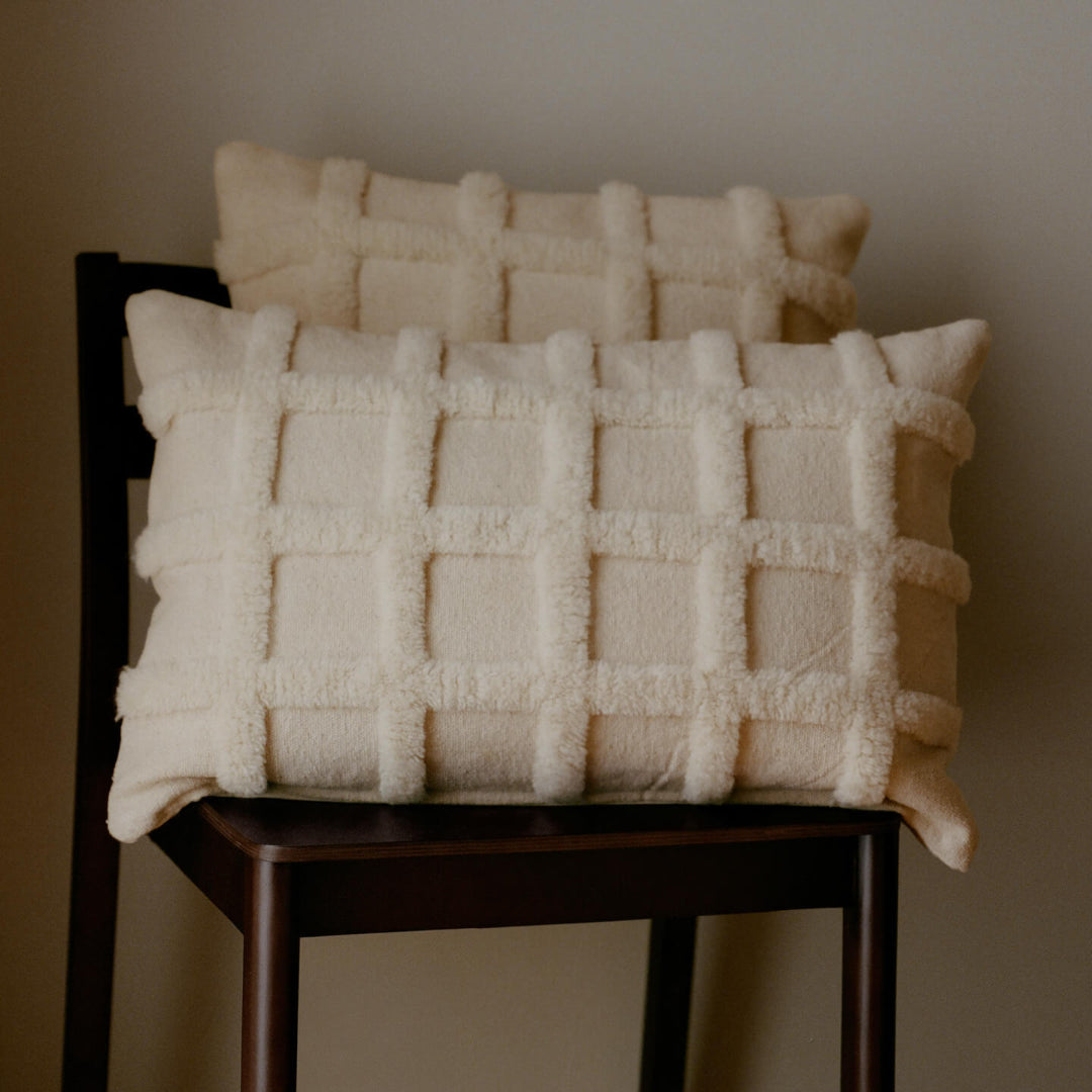 Ferm Living Norte Grid Cushion - Rectangular - Batten Home