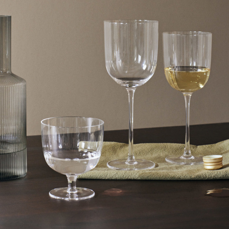 Ferm Living - Host Red Wine Glasses - Set of 2 - Moss Green