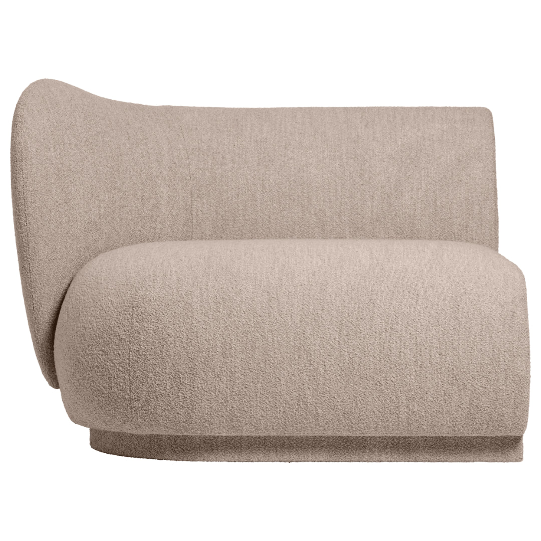 Rico Modular Sofa - Armrest Left - Soft Bouclé - Natural