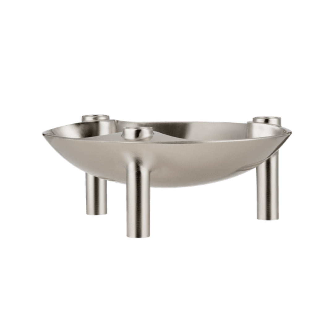STOFF Nagel Bowl, Brushed Chrome - Batten Home