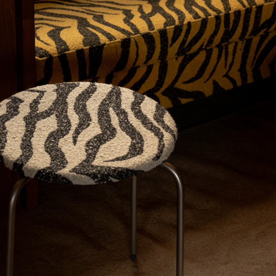 Frama Petit Rond Stool - Zebra Seat - Batten Home