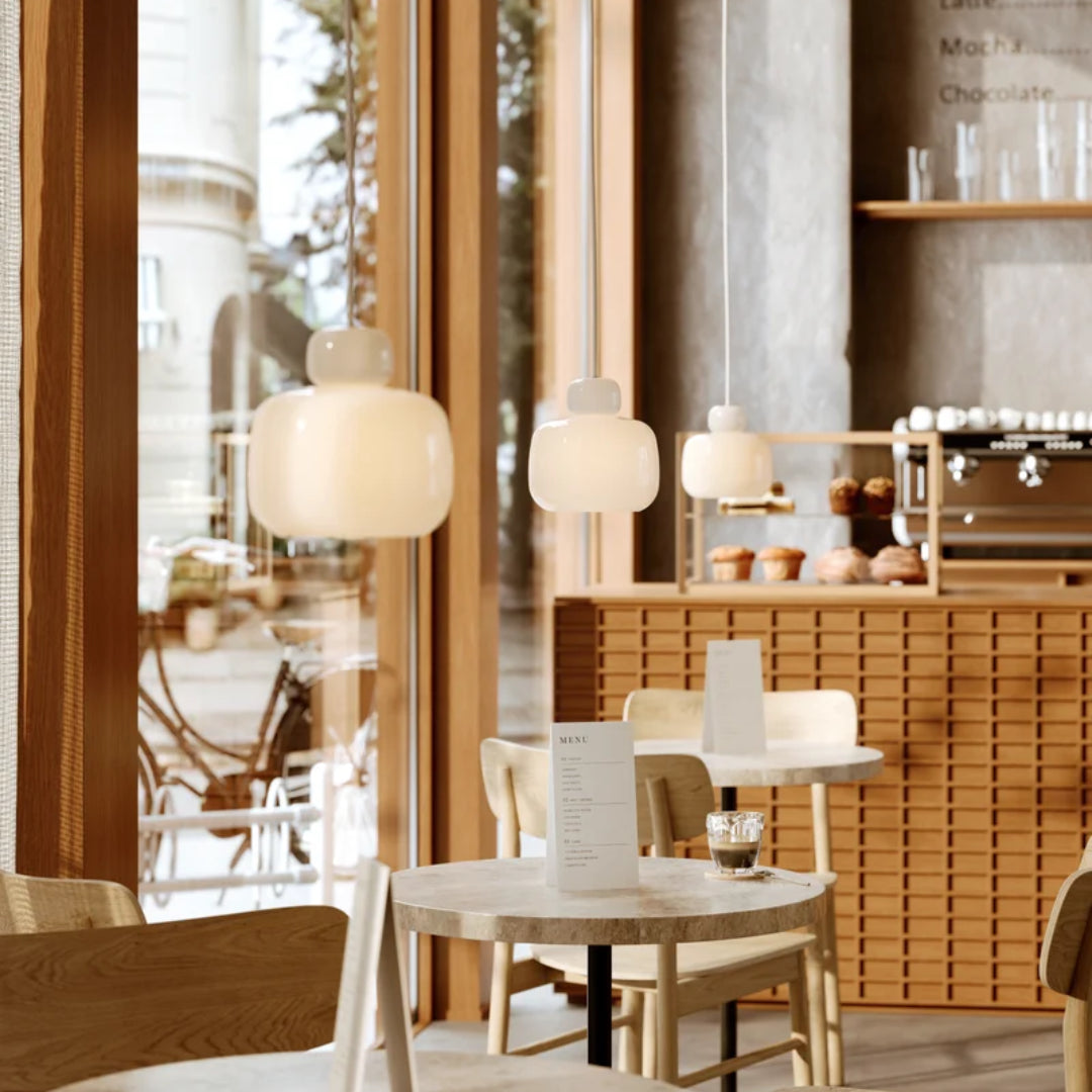 WOUD Stone Pendant Lamp - Glass - Batten Home
