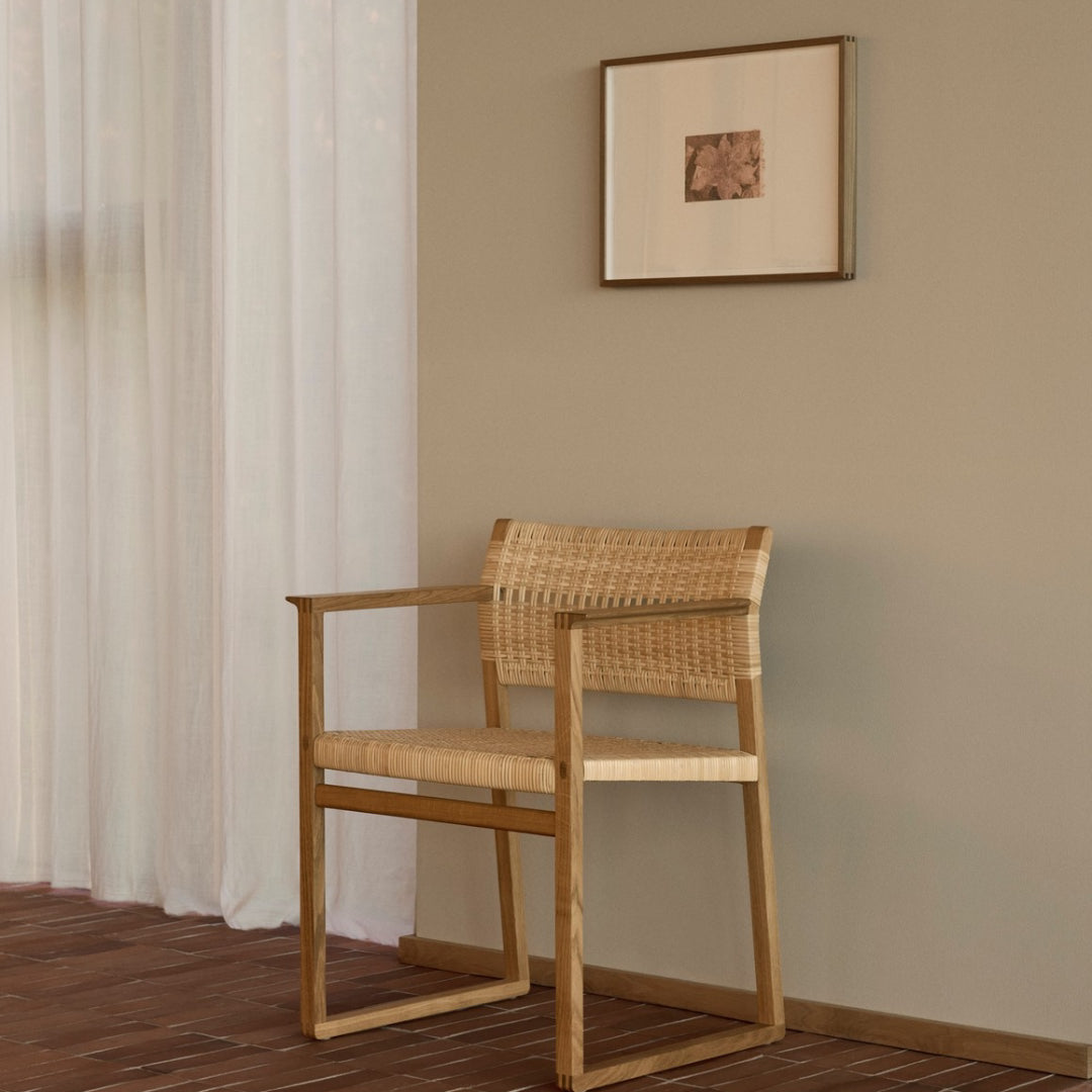BM62 Armchair - Natural Cane Wicker