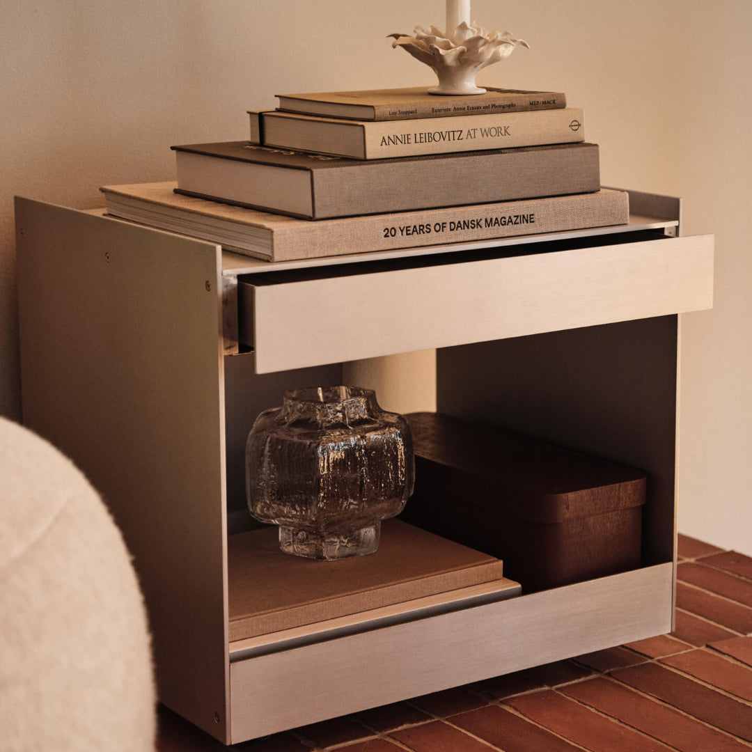 Ferm Living Lager Low Trolley with Drawer - Batten Home