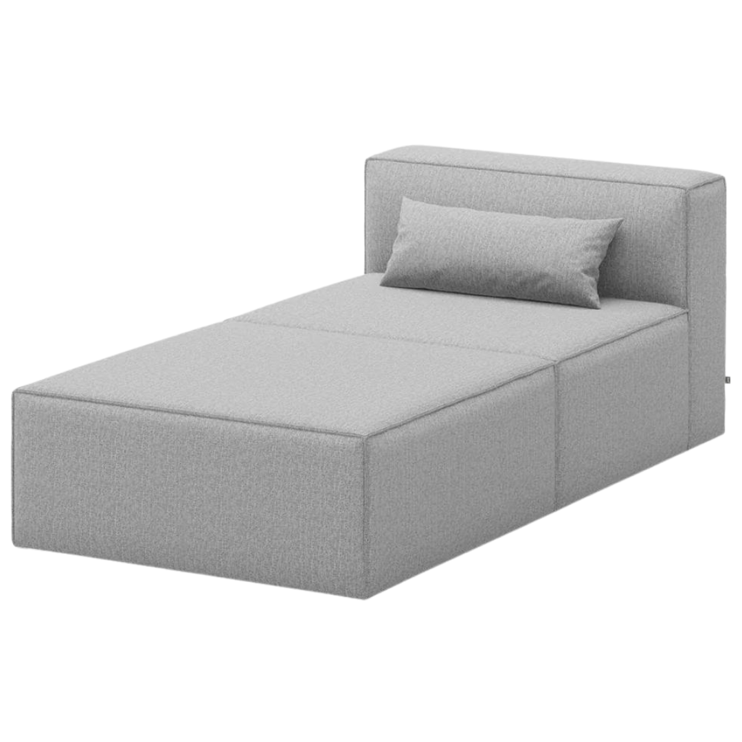Mix Modular 2-Pc Chaise Parliament Stone - Gus Modern at Batten Home