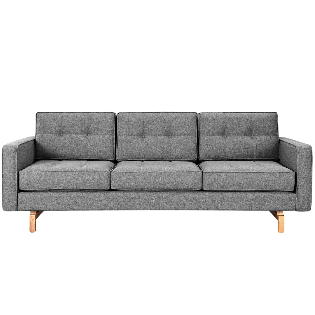 Jane 2 Sofa Parliament Stone Natural Ash - Gus Modern at Batten Home