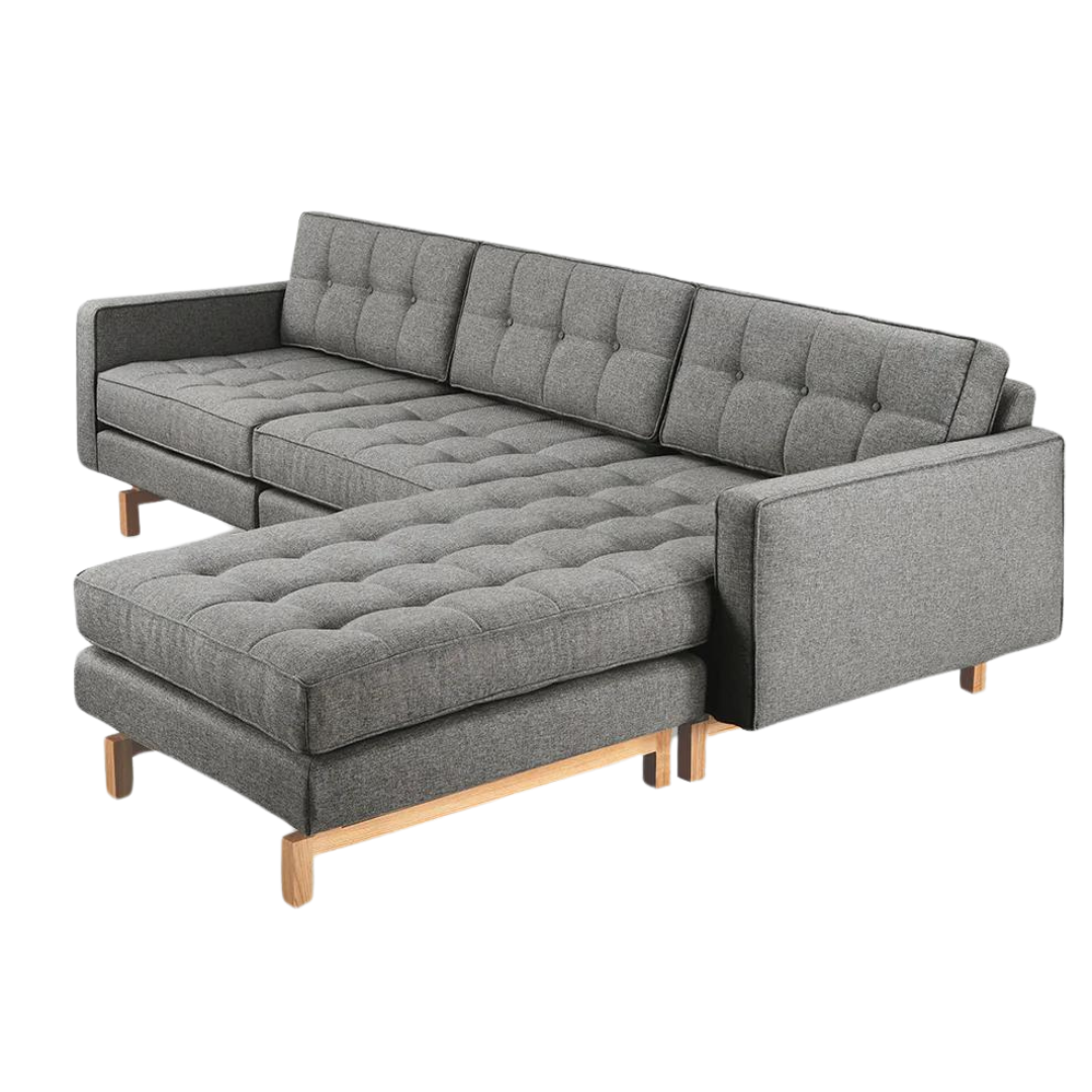 Jane 2 Bi-Sectional Parliament Stone Natural Ash - Gus Modern at Batten Home