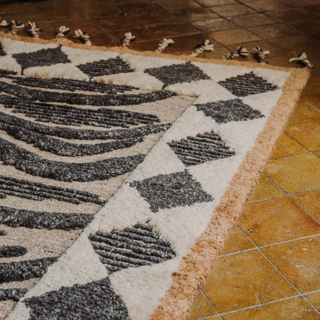 Dusty Deco Wildcat Rug Ash Black - Batten Home