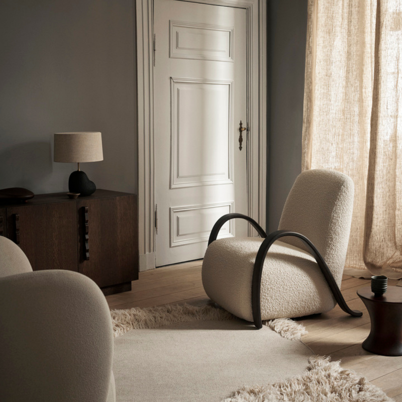 Buur Lounge Chair - Nordic Bouclé - Off-white