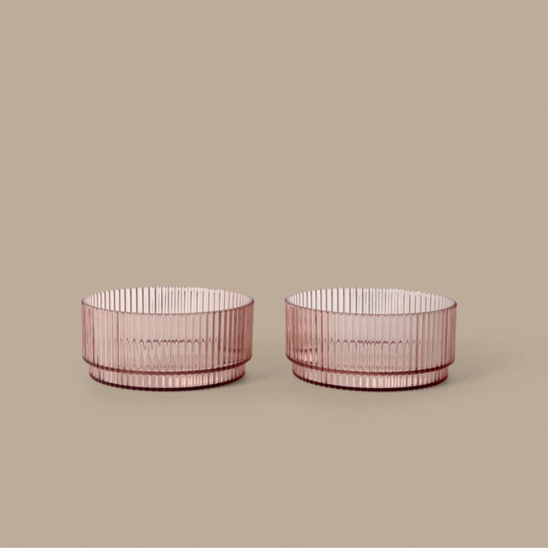 Ripple Kids Bowls - Set of 2 - Blush