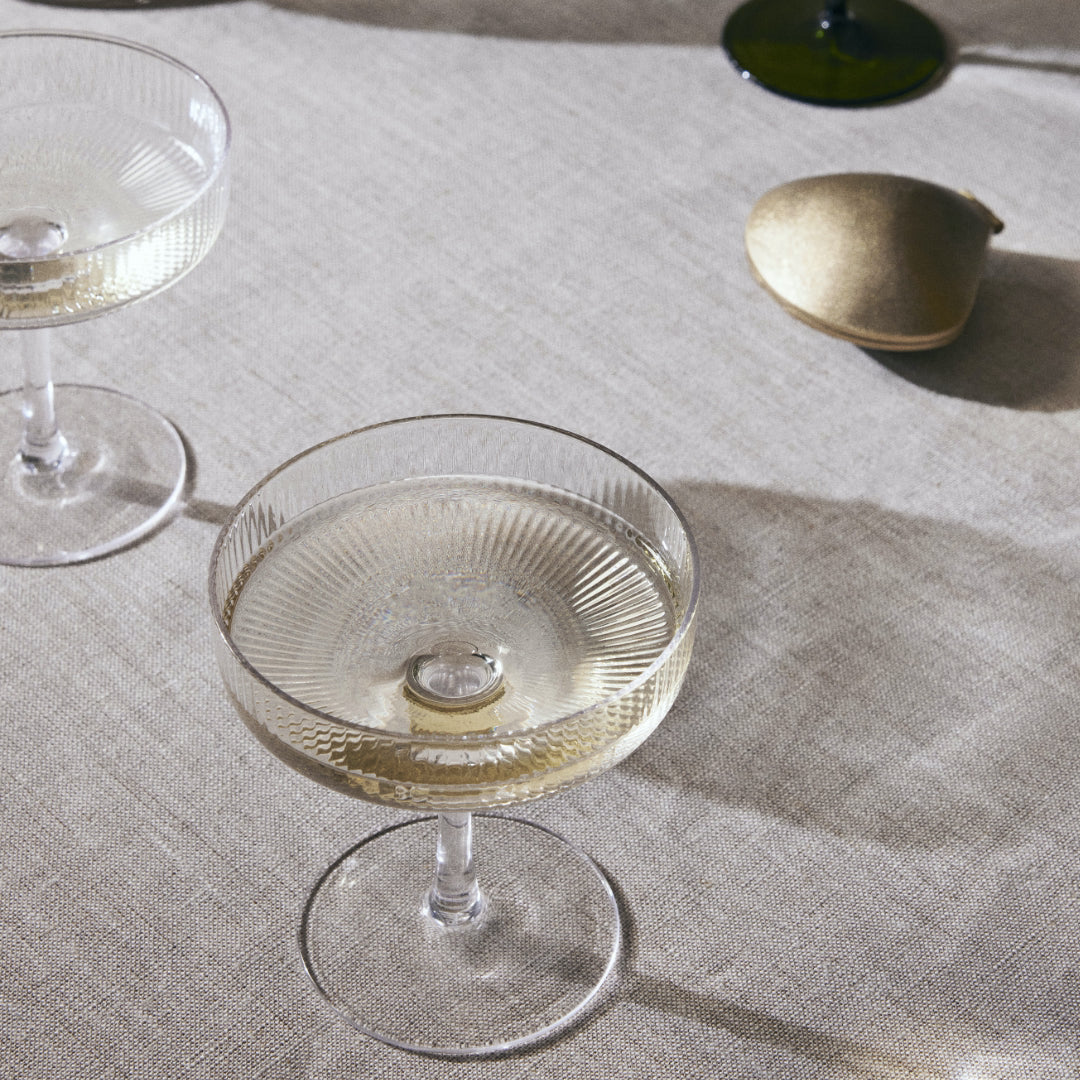 Ferm Living Ripple Champagne Glasses - Thumbnail 2
