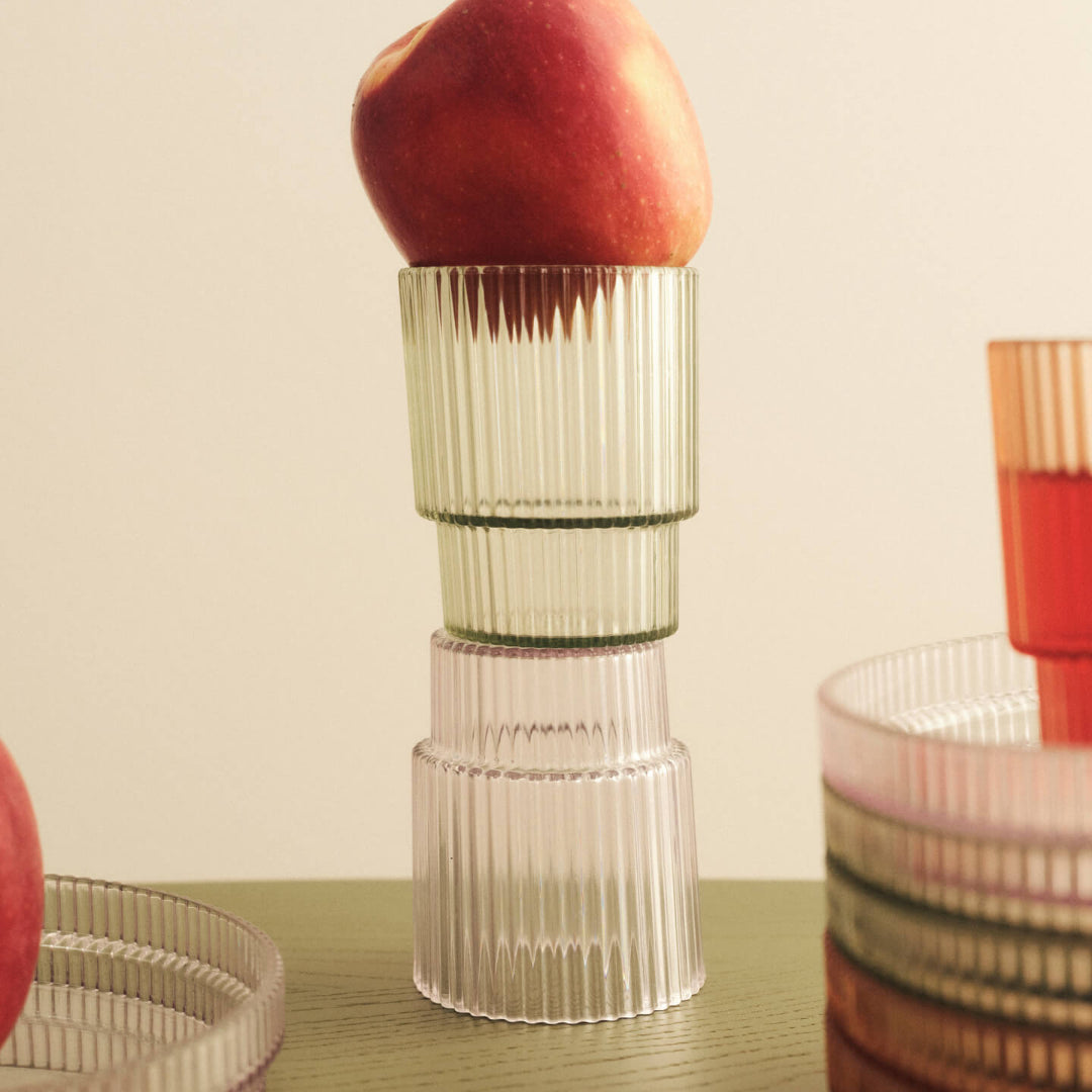 Ferm Living Ripple Kids Cups - Set of 2 - Tea Green - Batten Home