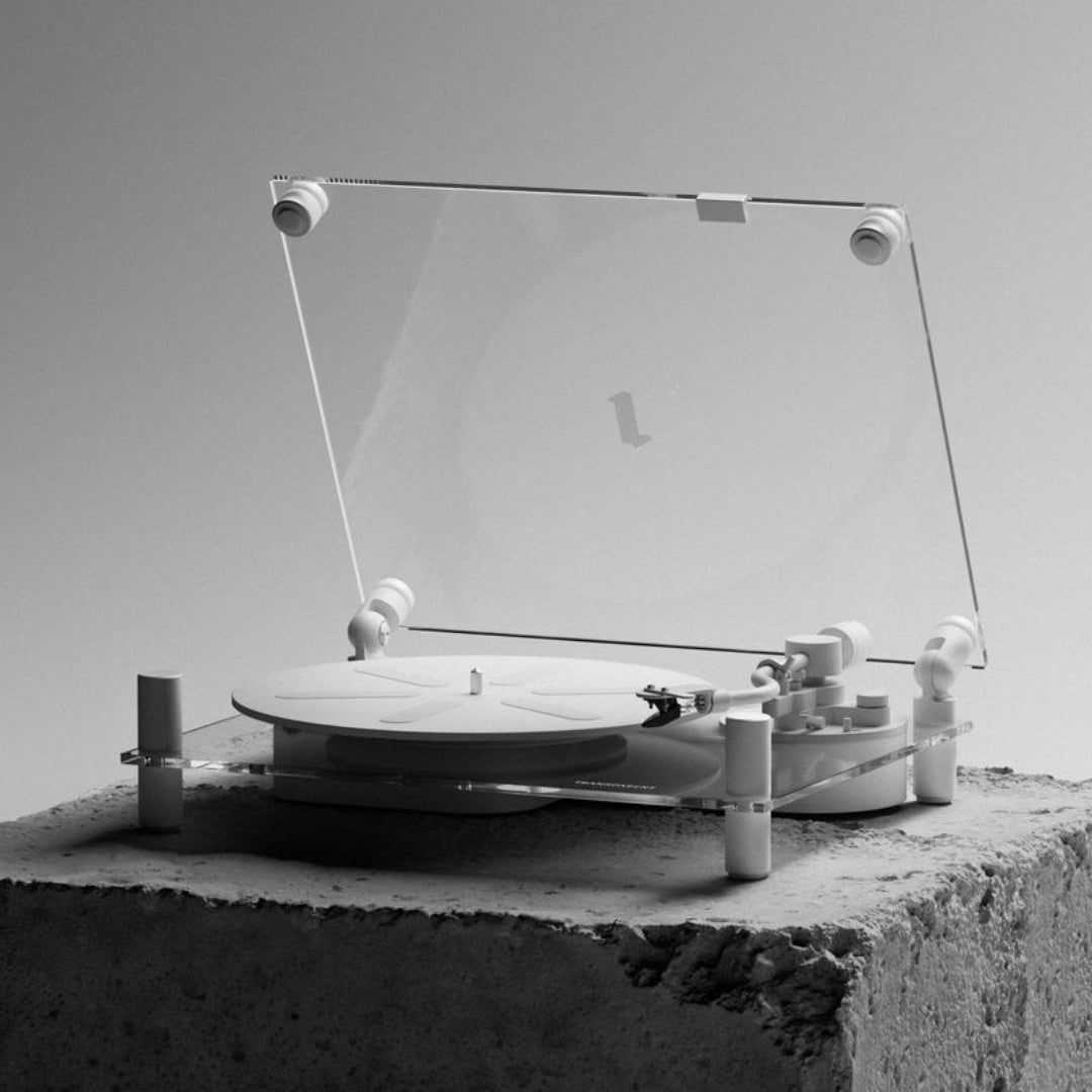 Transparent Turntable - White