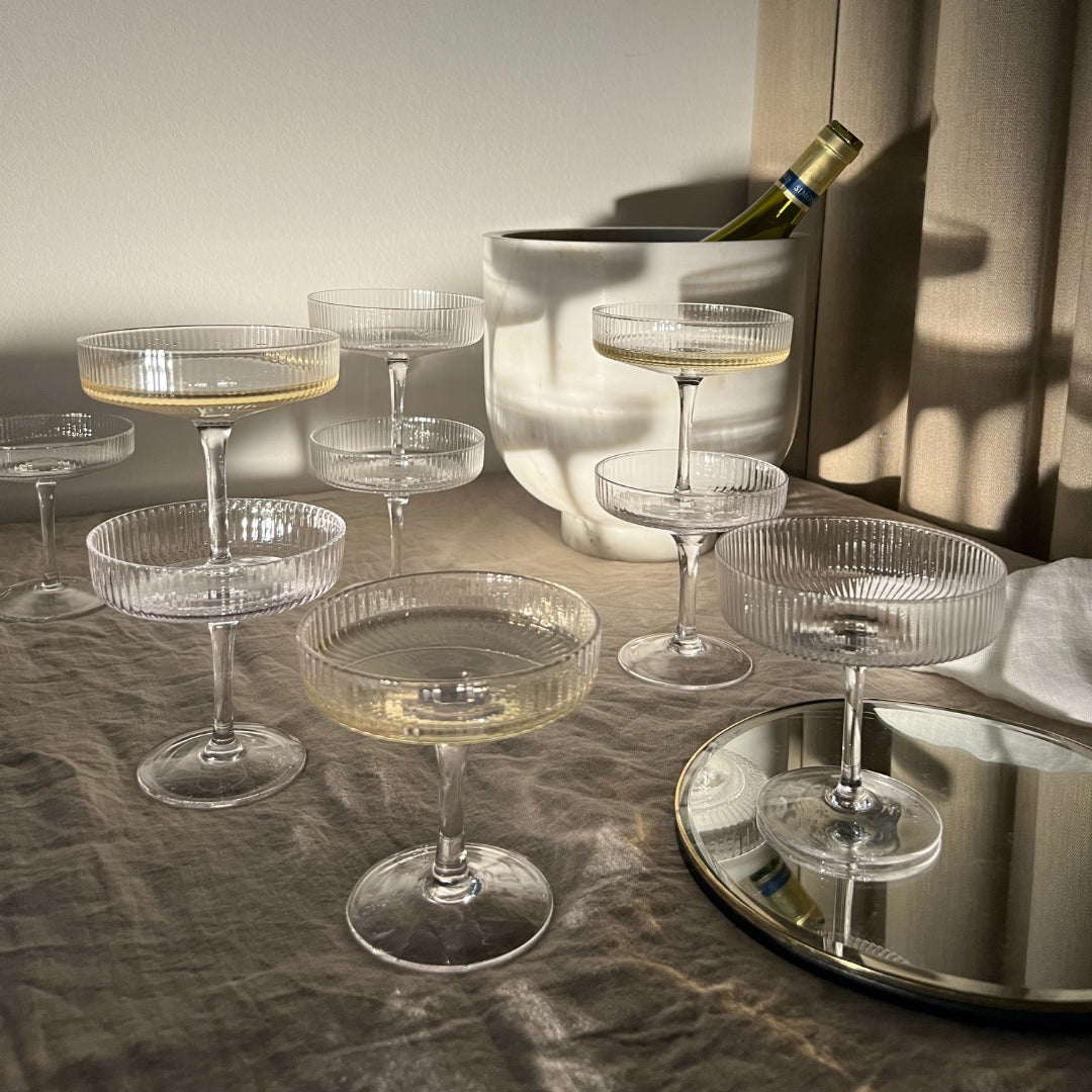 Ferm Living Ripple Champagne Glasses - Thumbnail 5
