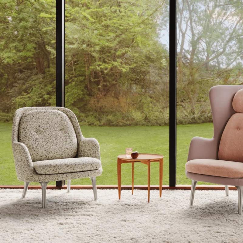 Fritz Hansen Fri Lounge Chair Aluminum Base