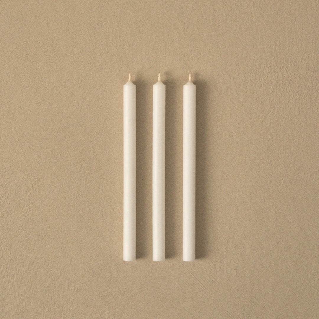 STOFF Nagel Candle, White, Set of 12 - Batten Home