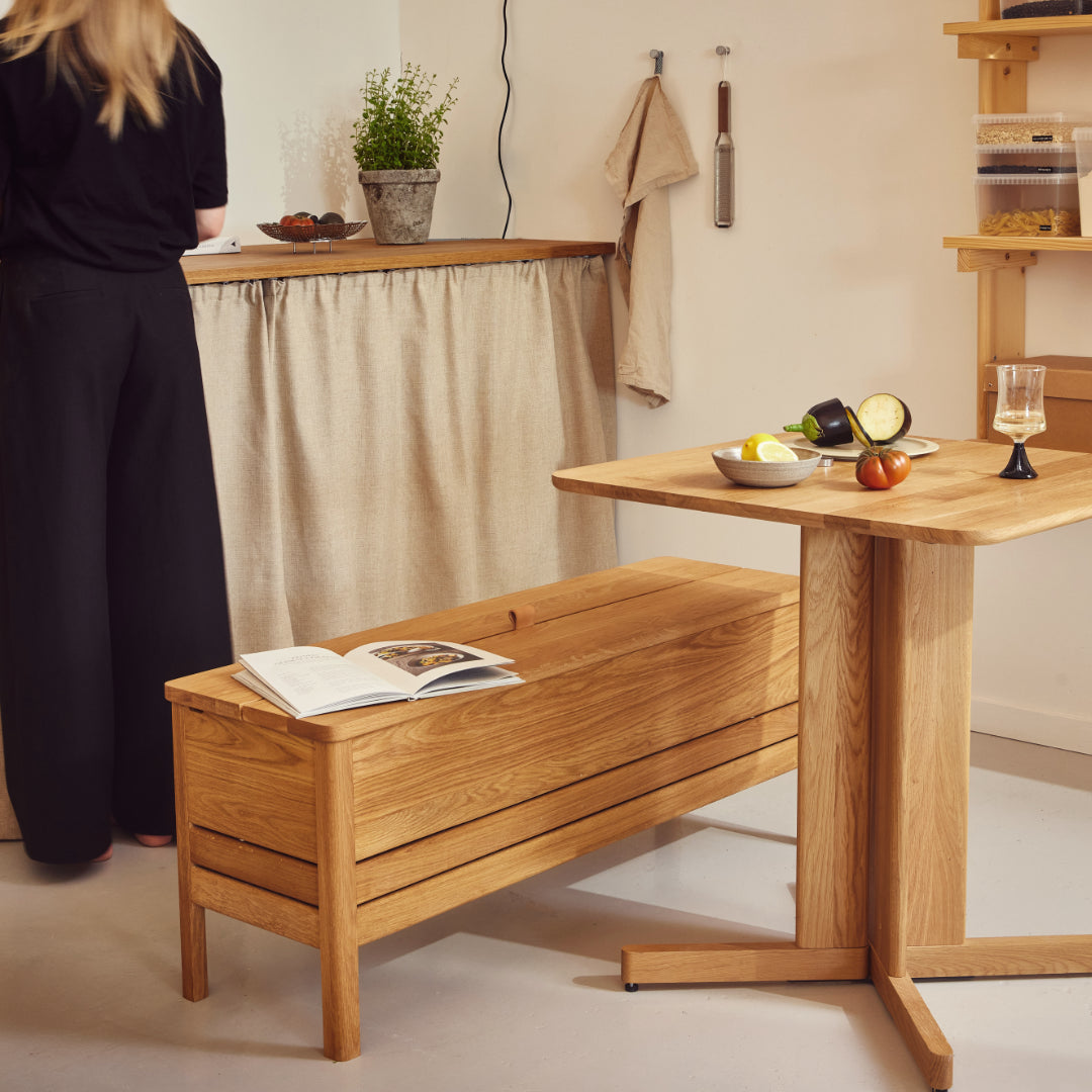 Form and Refine A Line Storage Bench - Batten Home