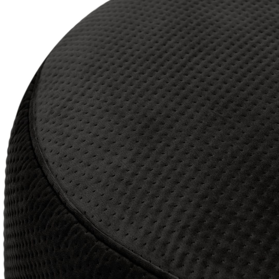 Point Large Recycled Royal Velvet Pouf