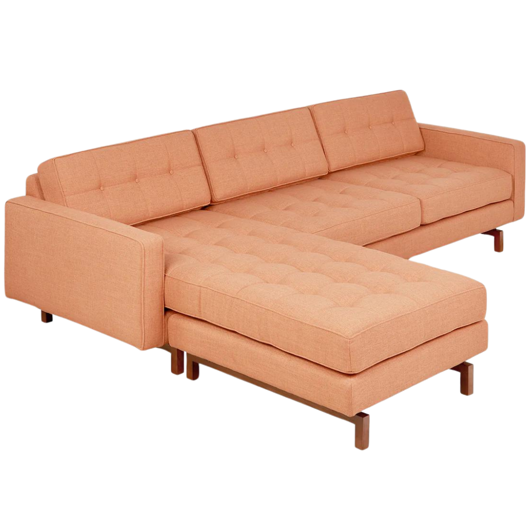 Jane 2 Bi-Sectional Caledon Sedona Walnut - Gus Modern at Batten Home