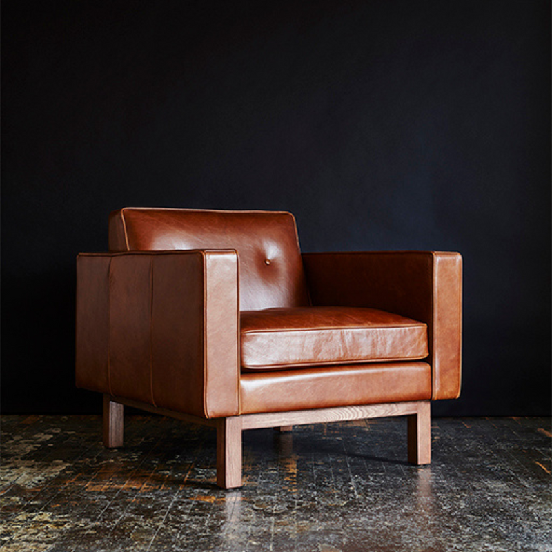 Embassy Chair Saddle Leather Brown Lifestyle Shot