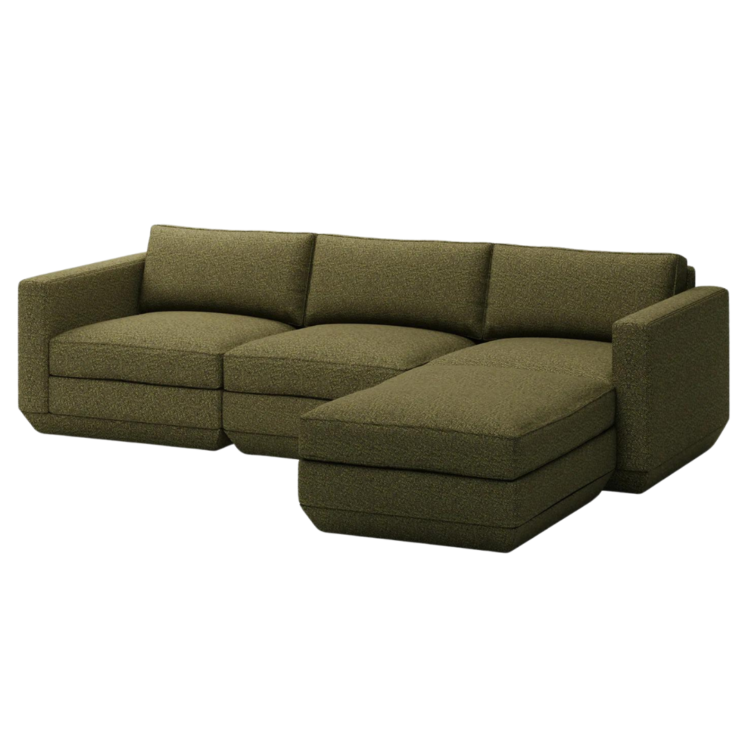 Podium Modular 4-Pc Sectional Copenhagen Terra RF- Gus Modern at Batten Home