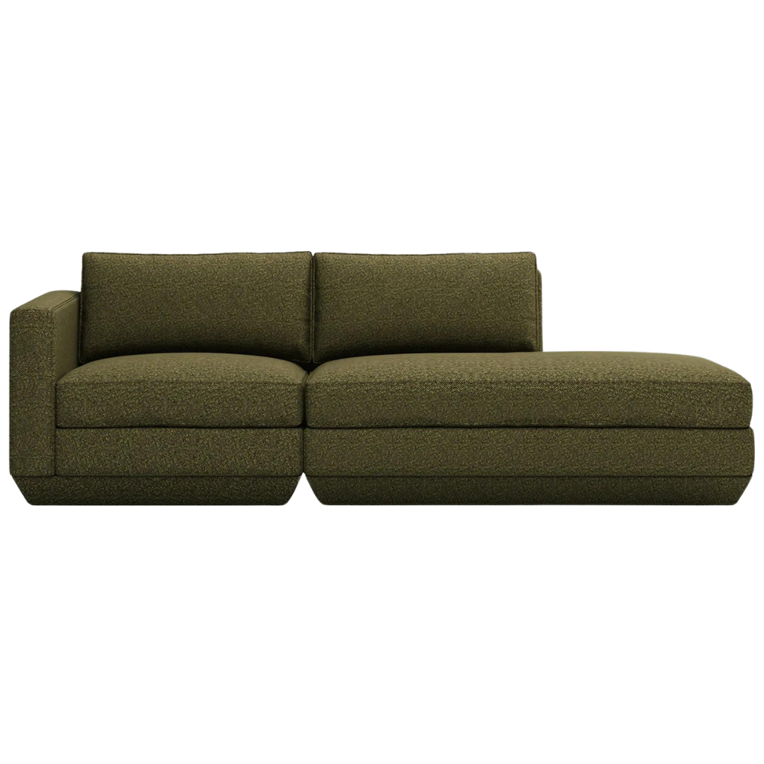 Podium Modular 2-Pc Lounge Sofa Copenhagen Terra RF- Gus Modern at Batten Home