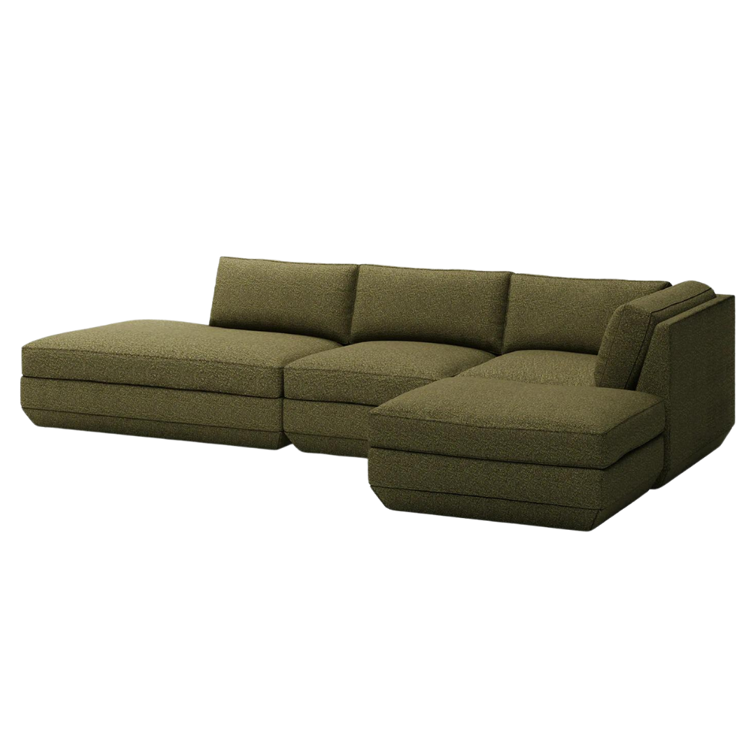 Podium Modular 4-Pc Sectional Copenhagen Terra RF- Gus Modern at Batten Home